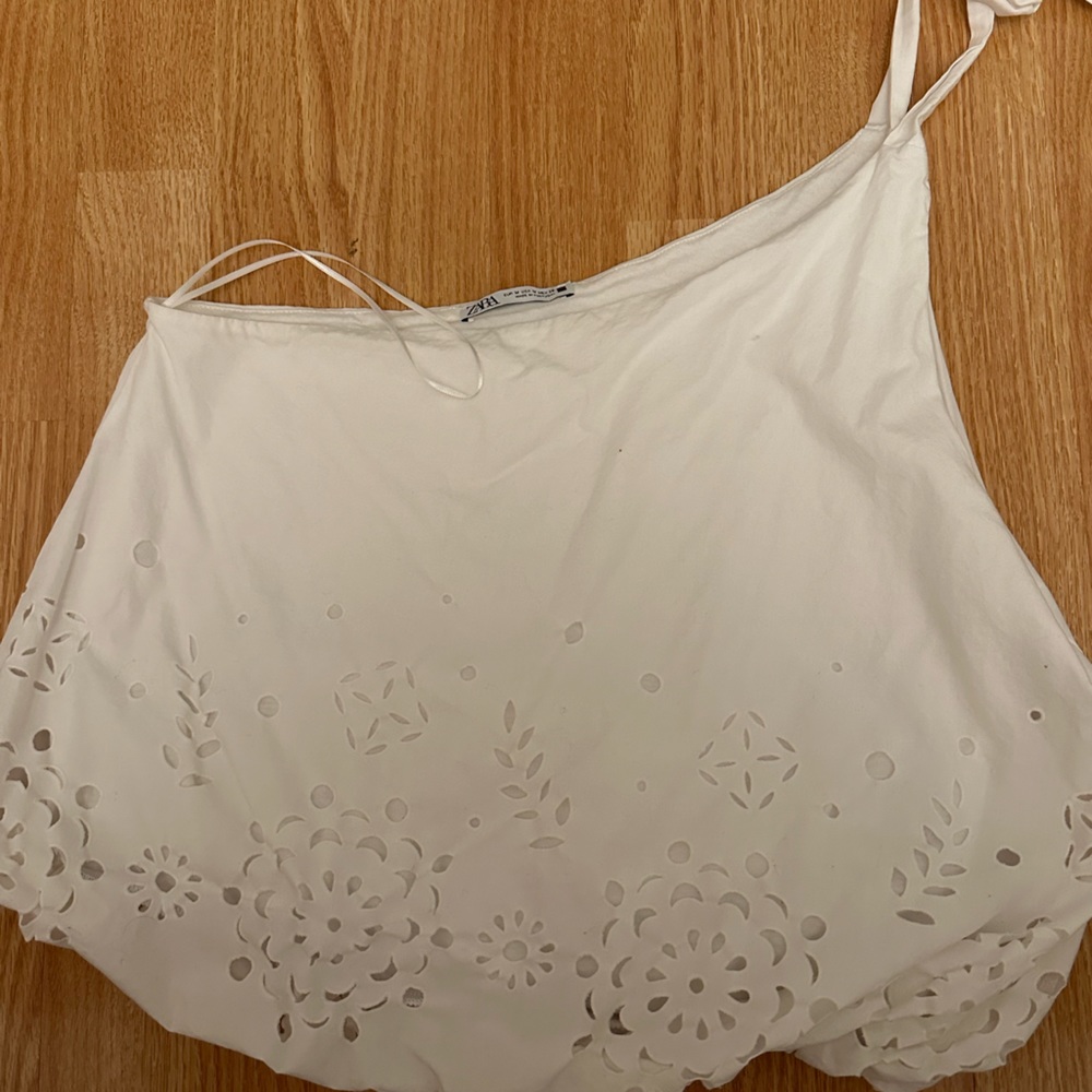 One sided ruffle top